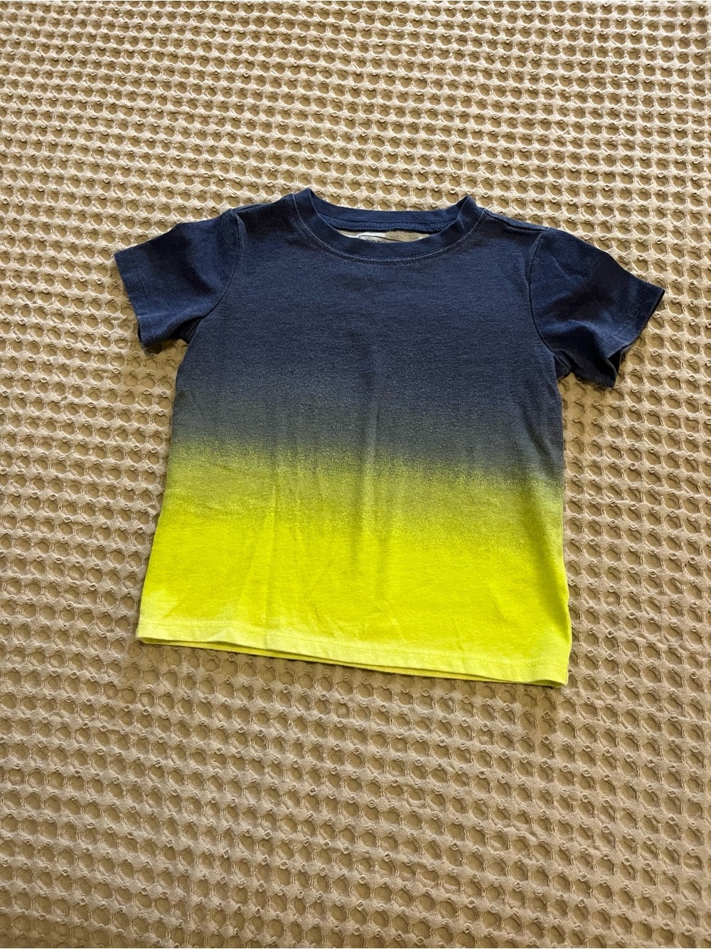 5 for $10 Andy & Evan Navy to Yellow Ombre Short Sleeve Tee